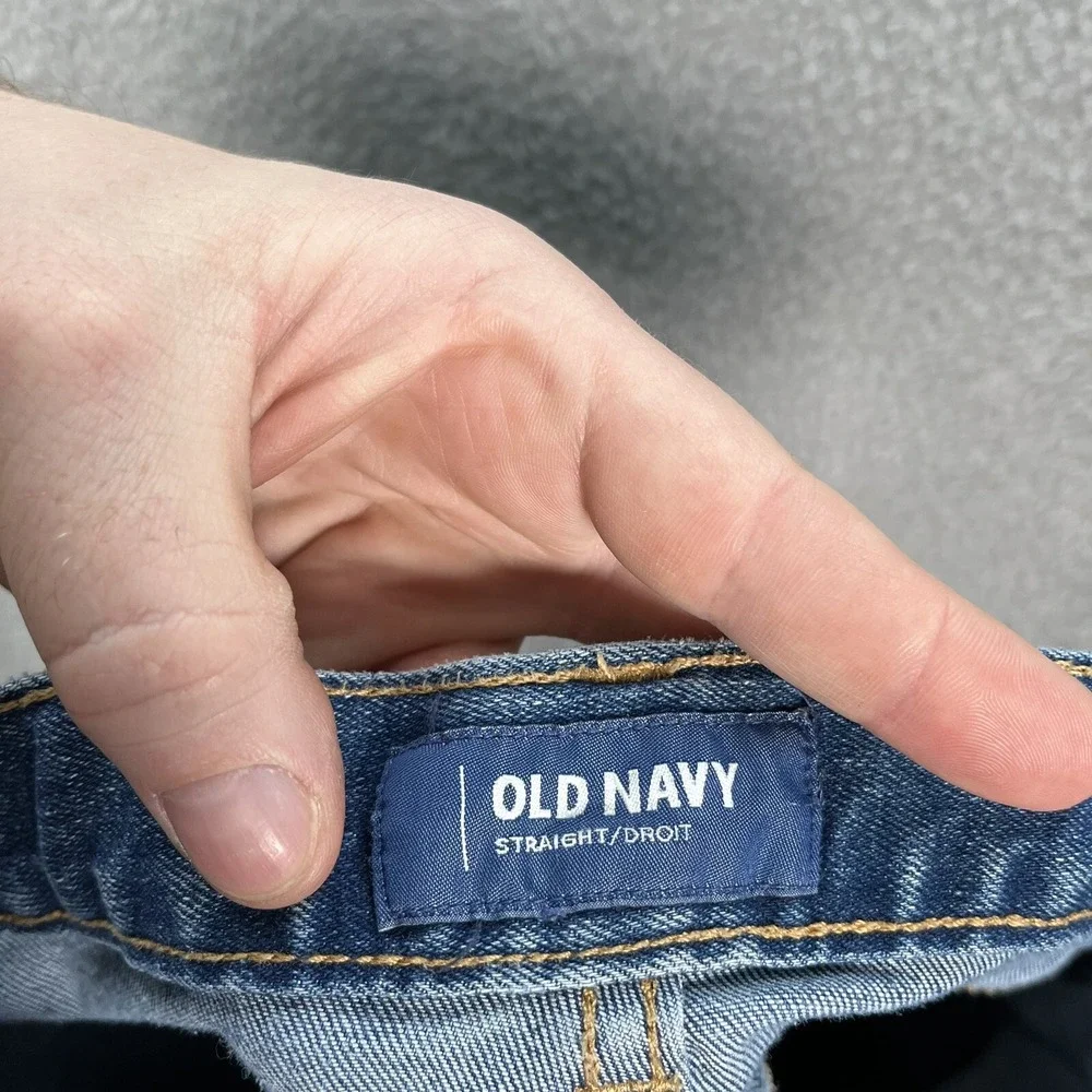 Old Navy Jeans Youth 10 Regular Blue Denim‎ Distressed Preppy School